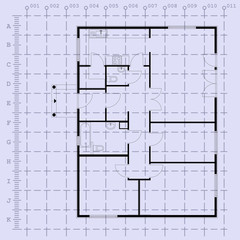 architectural background blueprint. vector illustration