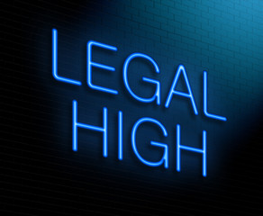 Legal high concept.