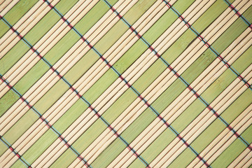 Bamboo mat background.