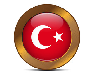Obraz premium Turkey bronze button