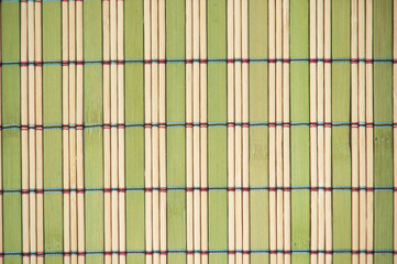 Bamboo mat background.