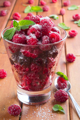 Raspberries and blackberries
