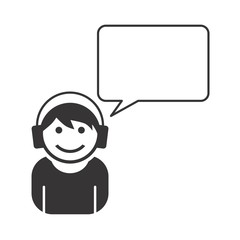 avatar portrait picture with caption bubble