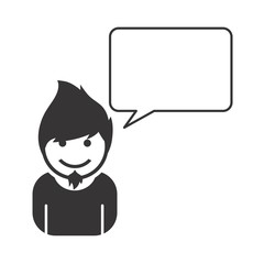 avatar portrait picture with caption bubble