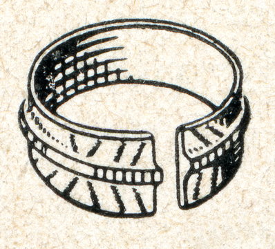 Middle Iron Age bronze ring (Latgale, Latvia)