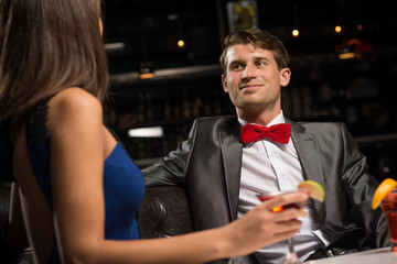 portrait of a man in a nightclub