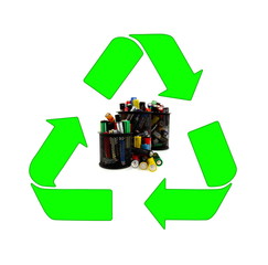 Recycling and renewable energy sources, aa different batteries