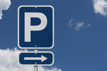 Parking Sign - obrazy, fototapety, plakaty