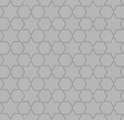 Gray Hexagon Patterned Textured Fabric
