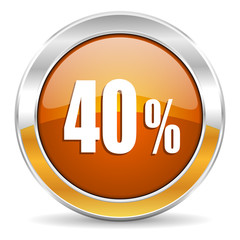 40 percent icon