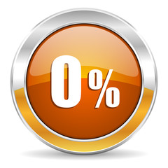 0 percent icon