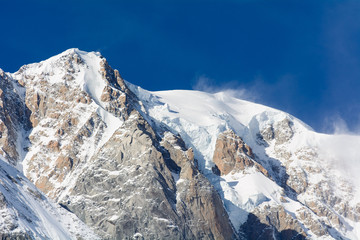 Cime della catena del Monte Bianco