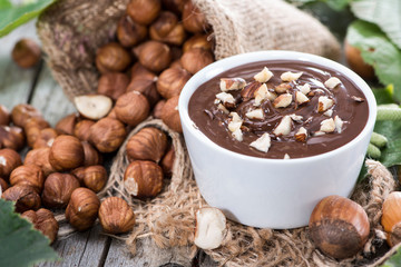 Portion of Hazelnut Cream