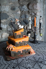 halloween apocalype wedding cake dessert