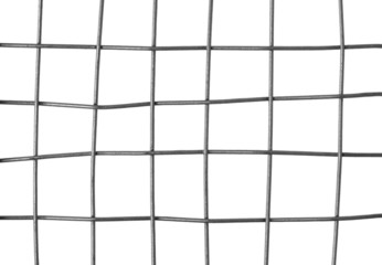 Metal grid isolated on white