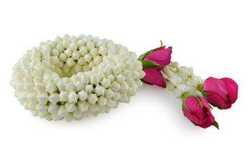 Malai The flower in Thai Tradition Style
