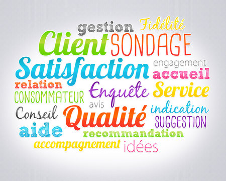 nuage de mots : satisfaction client