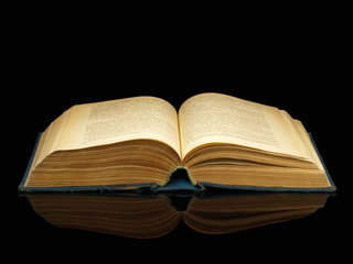 The opened book