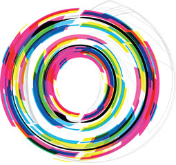 Font Illustration. LETTER O. Vector illustration