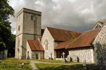 Fototapeta na wymiar Kościół Najświętszej Marii Panny, Kinga Worthy, Hampshire