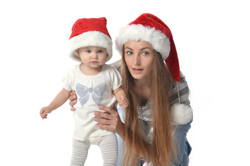 mother with little daughter