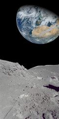 Looking at the earth from our moon © Tracy King