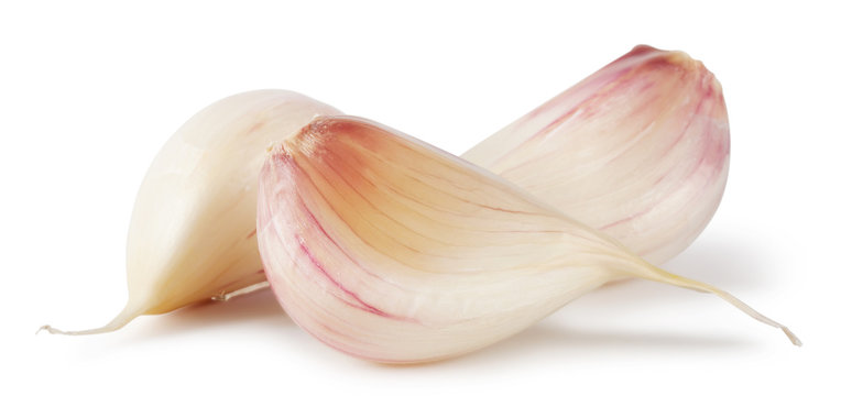 Three cloves of raw garlic