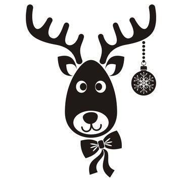recommend clip art: Reindeer face