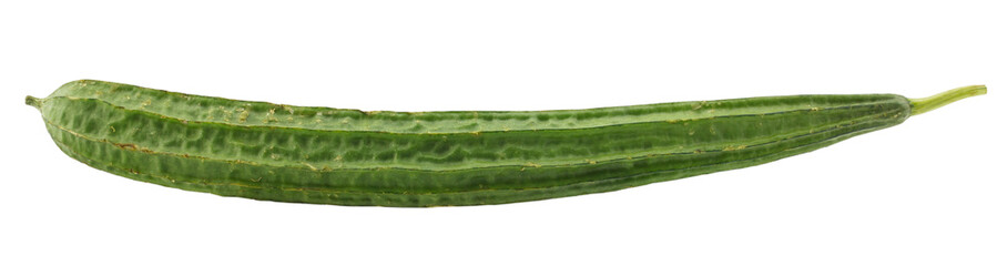 Angled Loofah, Angled gourd on white background