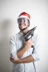 bricolage christmas stylish young man