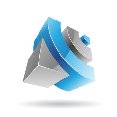 Colorful 3d Cubical Abstract Icon © cidepix