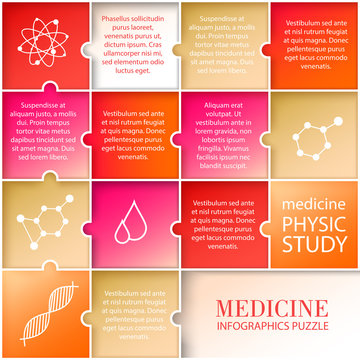 Flat medicine infographic design.