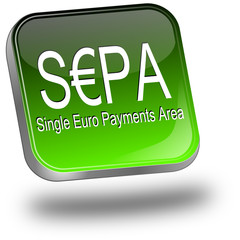 SEPA - Single Euro Payments Area - Button