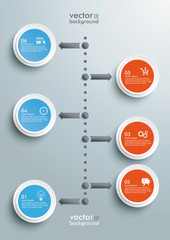 Cloud Timeline Infographic