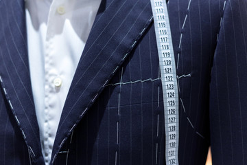 Suits on shop mannequins