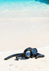 Snorkeling set on the beach