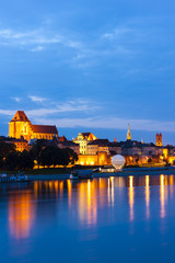 Old town of Torun at night, Kuyavia-Pomerania, Poland © Richard Semik