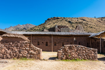 Pisac ruins peruvian Andes  Cuzco Peru