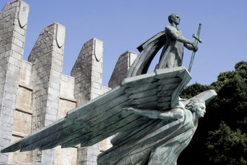 angel statue. santa cruz