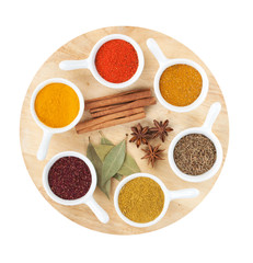 Various spices selection