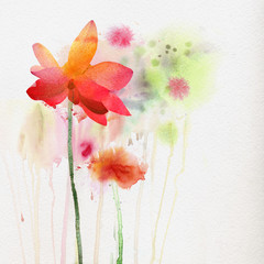 Watercolor lily