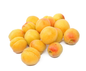 Bunch of ripe apricots.