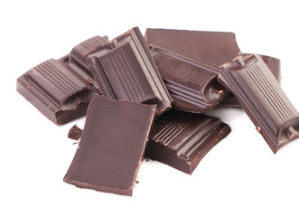 Chocolate bars broken.