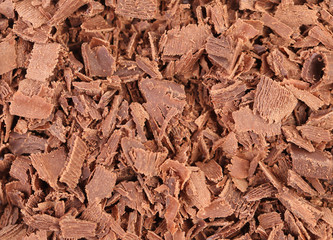 Chocolate shavings texture.