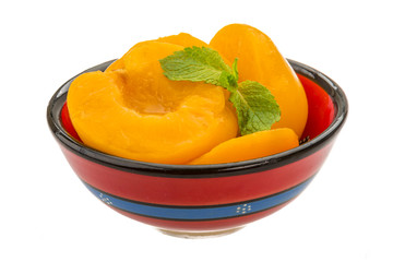 Marinated peaches