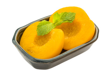 Marinated peaches