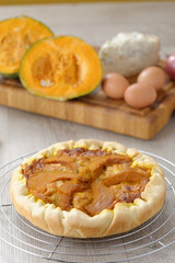 Torta salata di zucca e formaggio