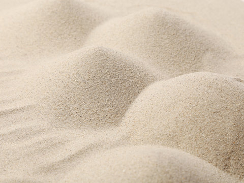 Close up of white sand hills.