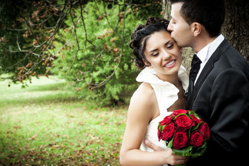 Bacio nel parco
