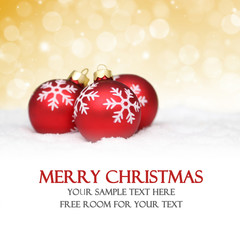 Weihnachtliches auf Schnee